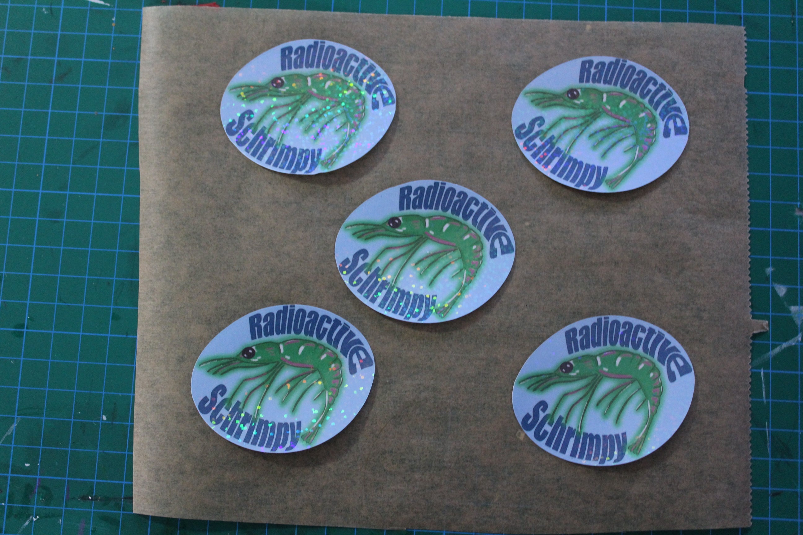 🦐 Radioactive Shrimpy – Limited Edition Sticker