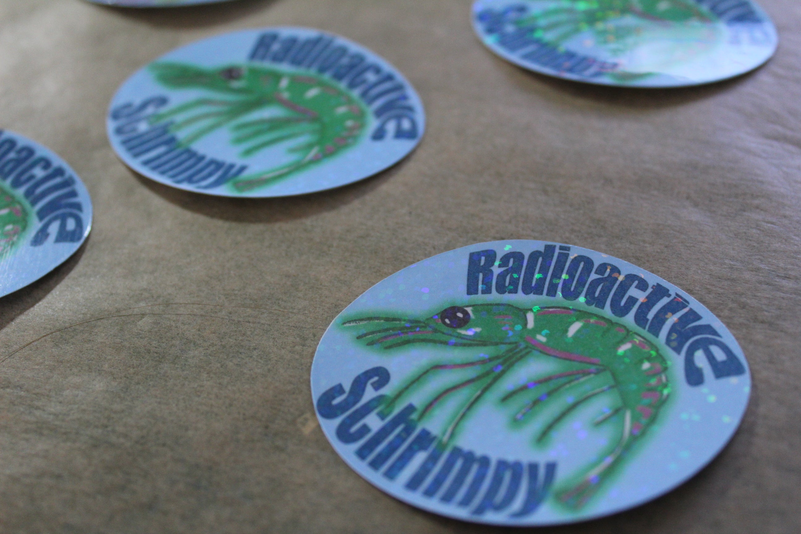 🦐 Radioactive Shrimpy – Limited Edition Sticker