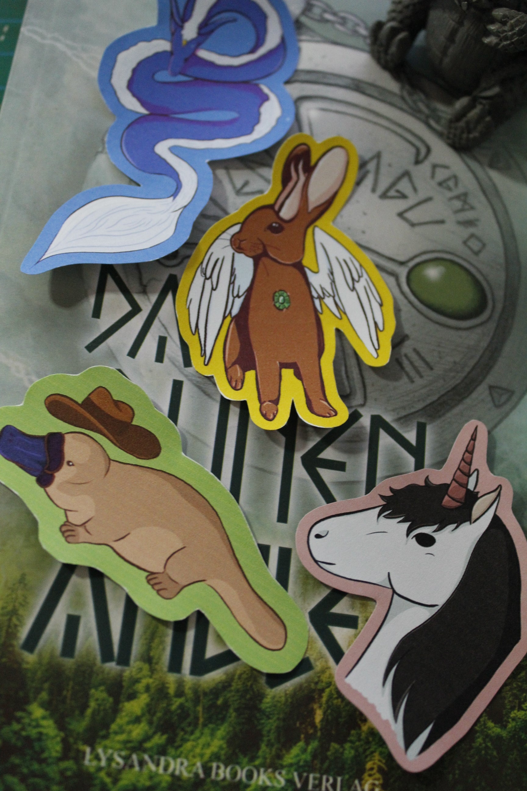 Mytical Creatur – 4-teiliges Sticker-Set voller Fantasie & Humor