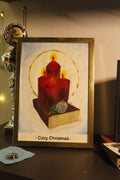 Cozy Christmas – Original Kunstwerk (im goldenen Rahmen)