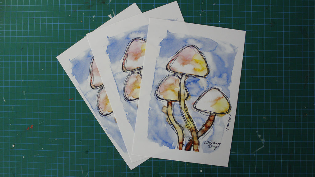 🍄 Funky Mushrooms – Dancing in Color