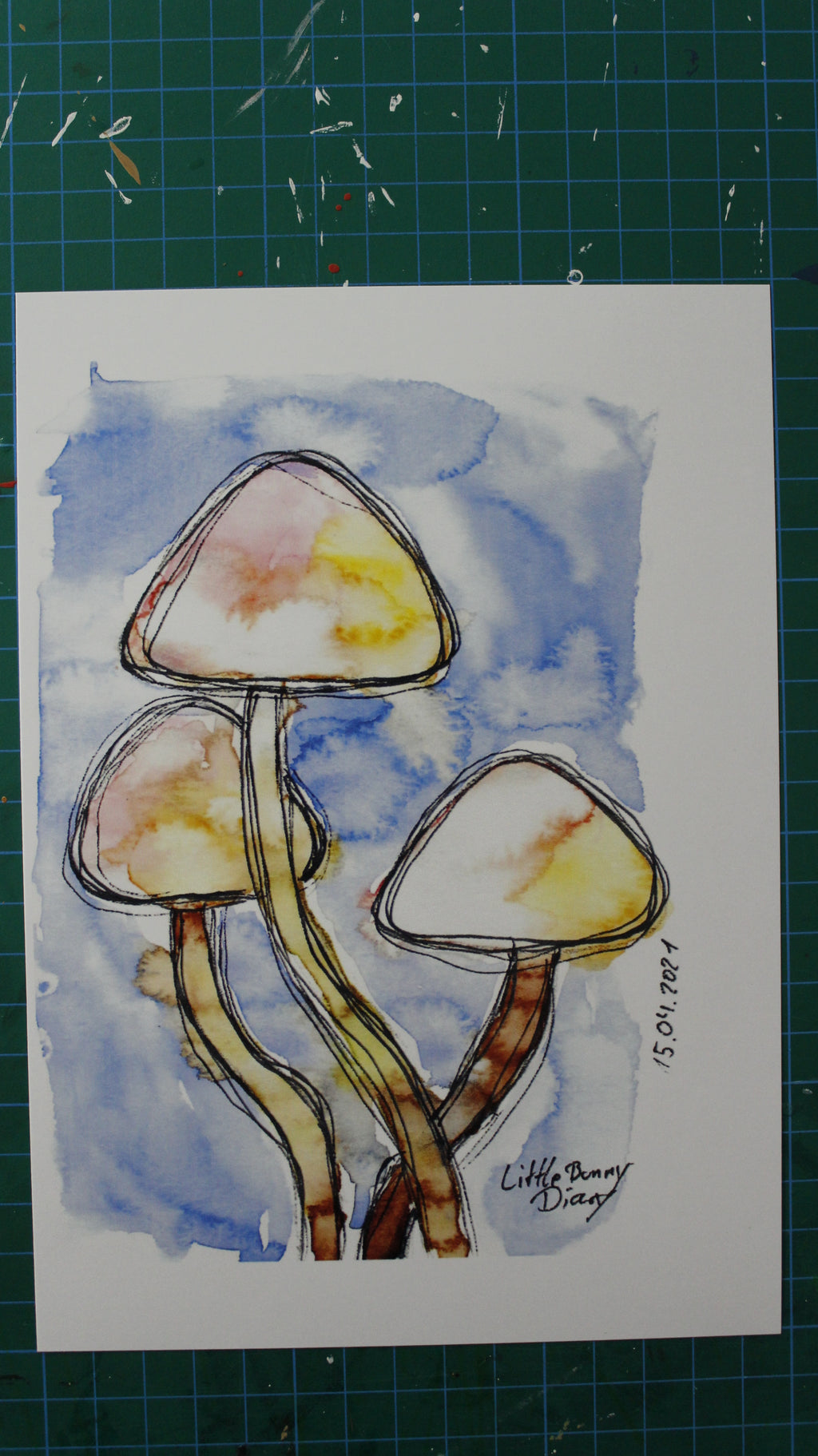 🍄 Funky Mushrooms – Dancing in Color