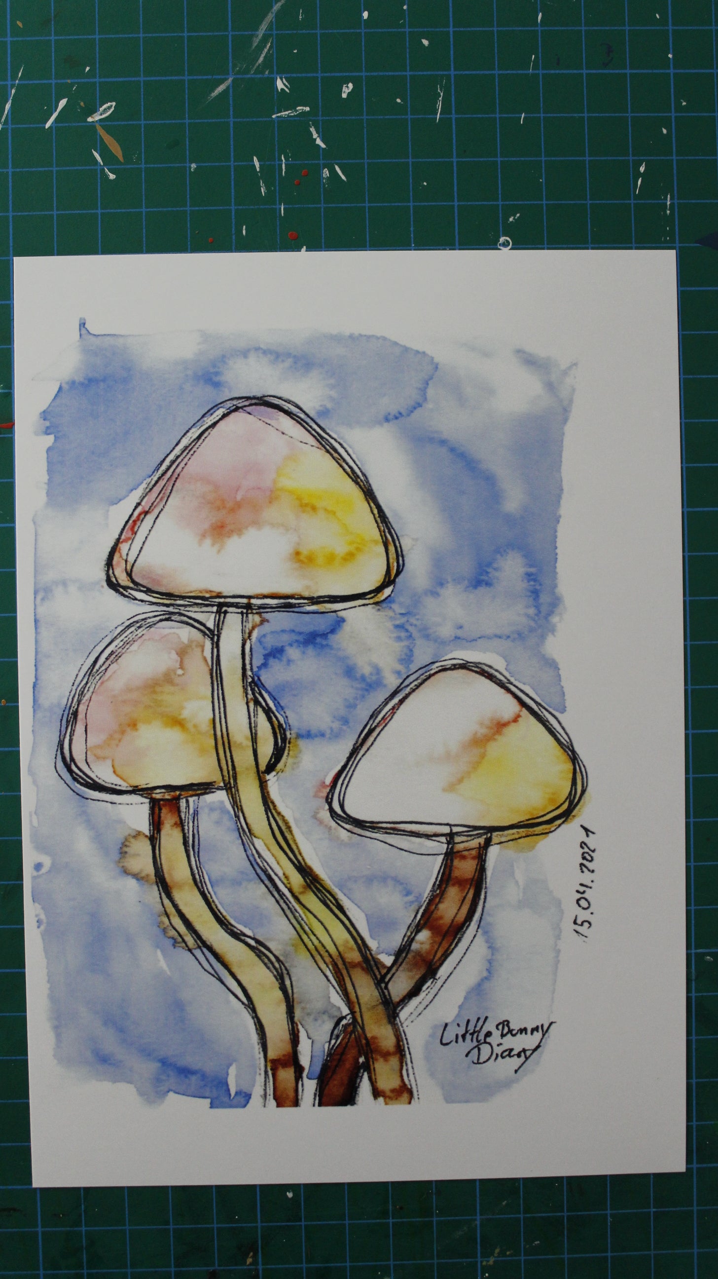 🍄 Funky Mushrooms – Dancing in Color